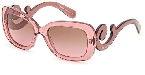 prada pink lens sunglasses|prada pink clear glasses.